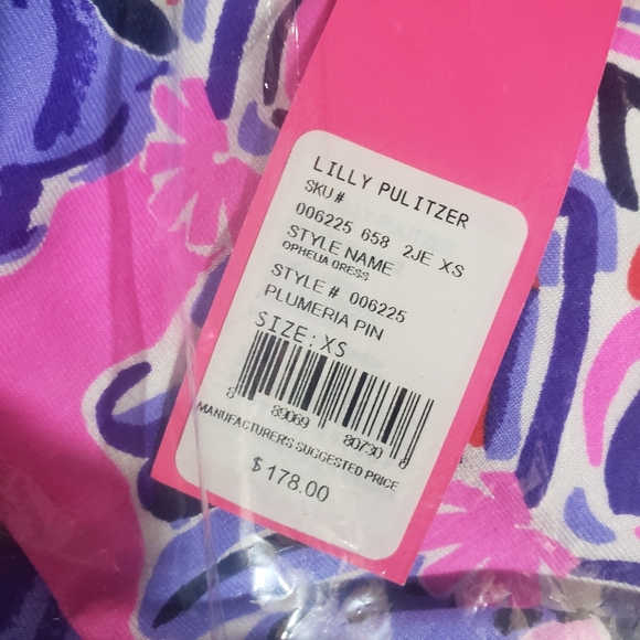 Lilly Pulitzer Dress Ophelia Swing Plumeria Pink NEW Summer XS 0 2 Engineered - Picture 6 of 7